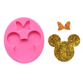 Shiny Resin Crafting Silicone Mould Baking Supplier Mouse Head Keychains Epoxy Resin Molds Thousand Products Kangkai