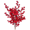Hot Sale Artificial Red Berry Stems Burgundy Berries Floral Christmas Tree Decorations DIY Christmas Tree Crafts Decor