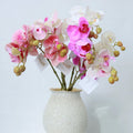 TG035 Artitificial Flower 3D Real Touch Flower  Glued Phalaenopsis 3 5 Heads 7 Heads Wedding Decoration  Flowers Realistic