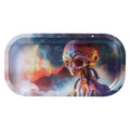 13*8cm 13x8cm Mini Wholesale Custom Logo Cartoon Female Metal Stainless Steel Tin Aluminum Glass Rolling Tray