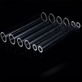 JR Glass Heat resistant transparent thin borosilicate glass tube