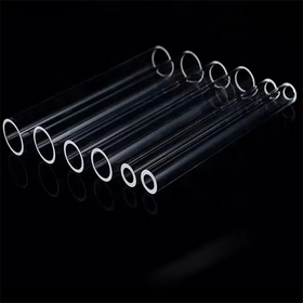JR Glass Heat resistant transparent thin borosilicate glass tube
