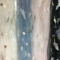 Fashion Venus Silver Feather Sequins Wedding Mesh Embroidery Fabric Clothing Dress Sewing Fabric