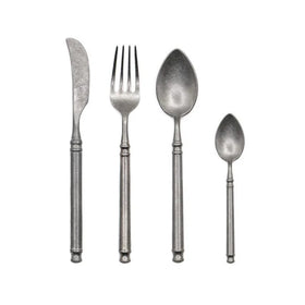 Solhui Baguette Vintage Cutlery Set Stainless Steel Knife Salad Server Fork and Spoon Flatware