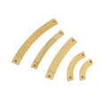 GP 14k Gold Filled Curved Bar Connector for Permanent Bracelet Necklace Jewelry Making Findings