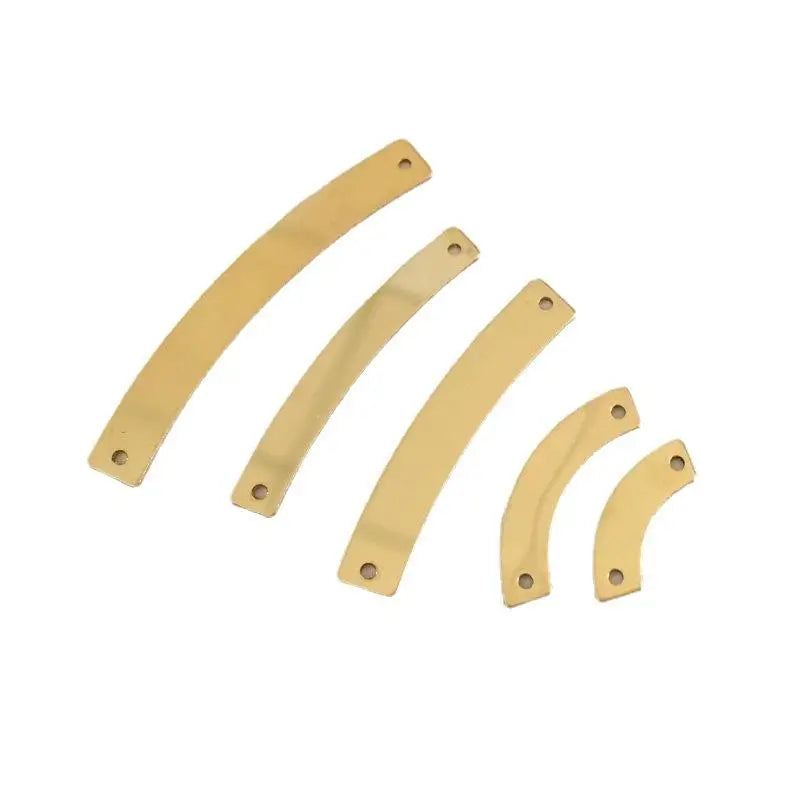 GP 14k Gold Filled Curved Bar Connector for Permanent Bracelet Necklace Jewelry Making Findings