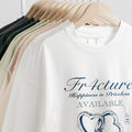 OEM Custom Heavyweight Streetwear 100% Cotton Crew Neck Dropped Shoulder Tshirt Oversized Puff Print Embossed Embroidery T-shirt