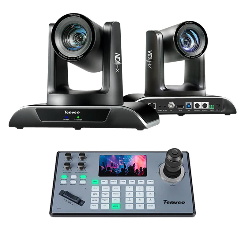NDI IP Keyboard Controller NDI 2 Pieces Conference PTZ Camera