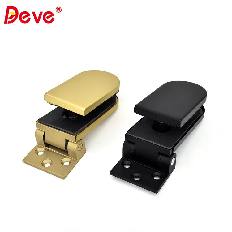 Modern Shower Room Door 90 Degree Wall to Glass Aluminium Bathroom Door Partition Clip Hinge