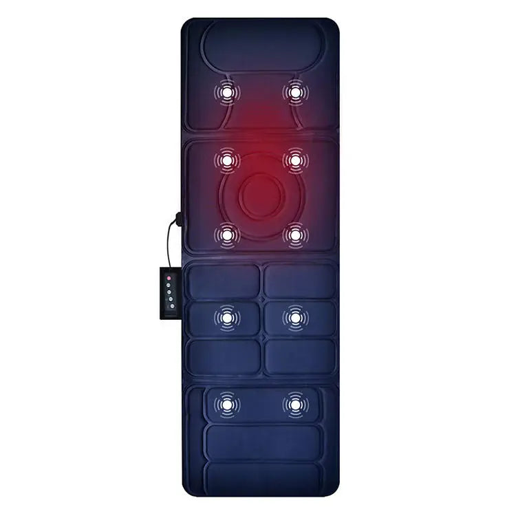 Latest Design Full Body Electric Shiatsu Full Body Back Massage Chair Pad Heated Massage Mat Mattress with 10 Vibration
