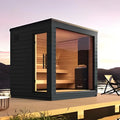 Outdoor wooden tiny house style sauna rooms and sauna house