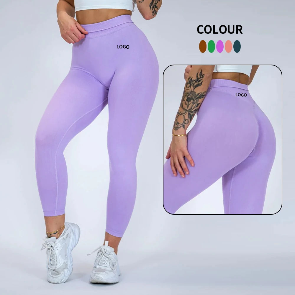 Custom High Waist Gym Pants With Pocket Fitness Compression Booty Tight Sports Leggings Women Workout Yoga Leggings