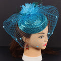 New Wedding Flower Fascinator Headdress Elegant Church Wedding Party Dance Party Women Hair Band Accessories