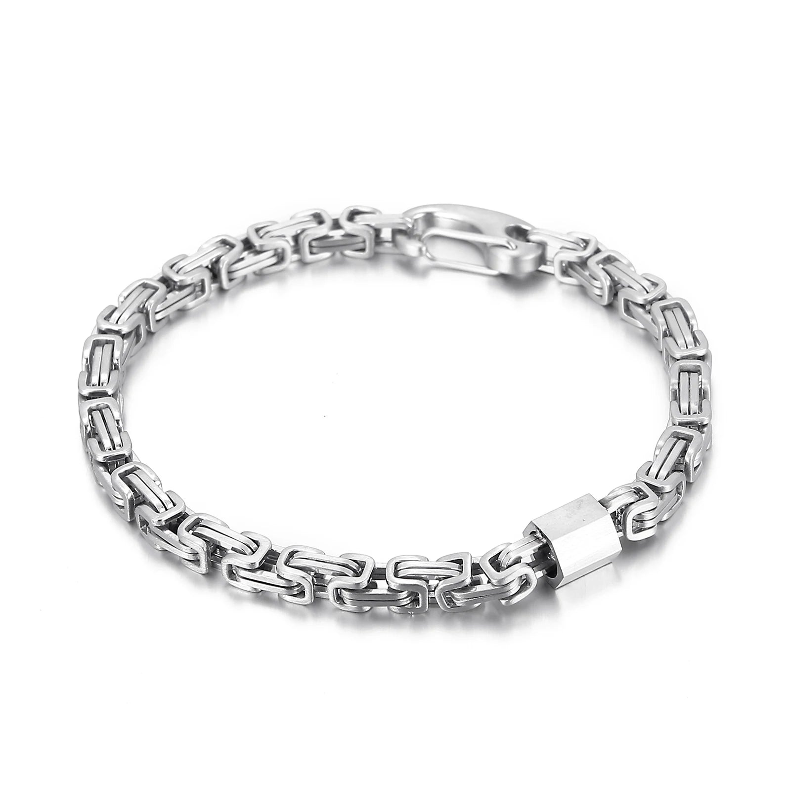 KALEN Wholesale Punk Trendy Chain Bracelet Men Charms Stainless Steel Jewelry Bracelets