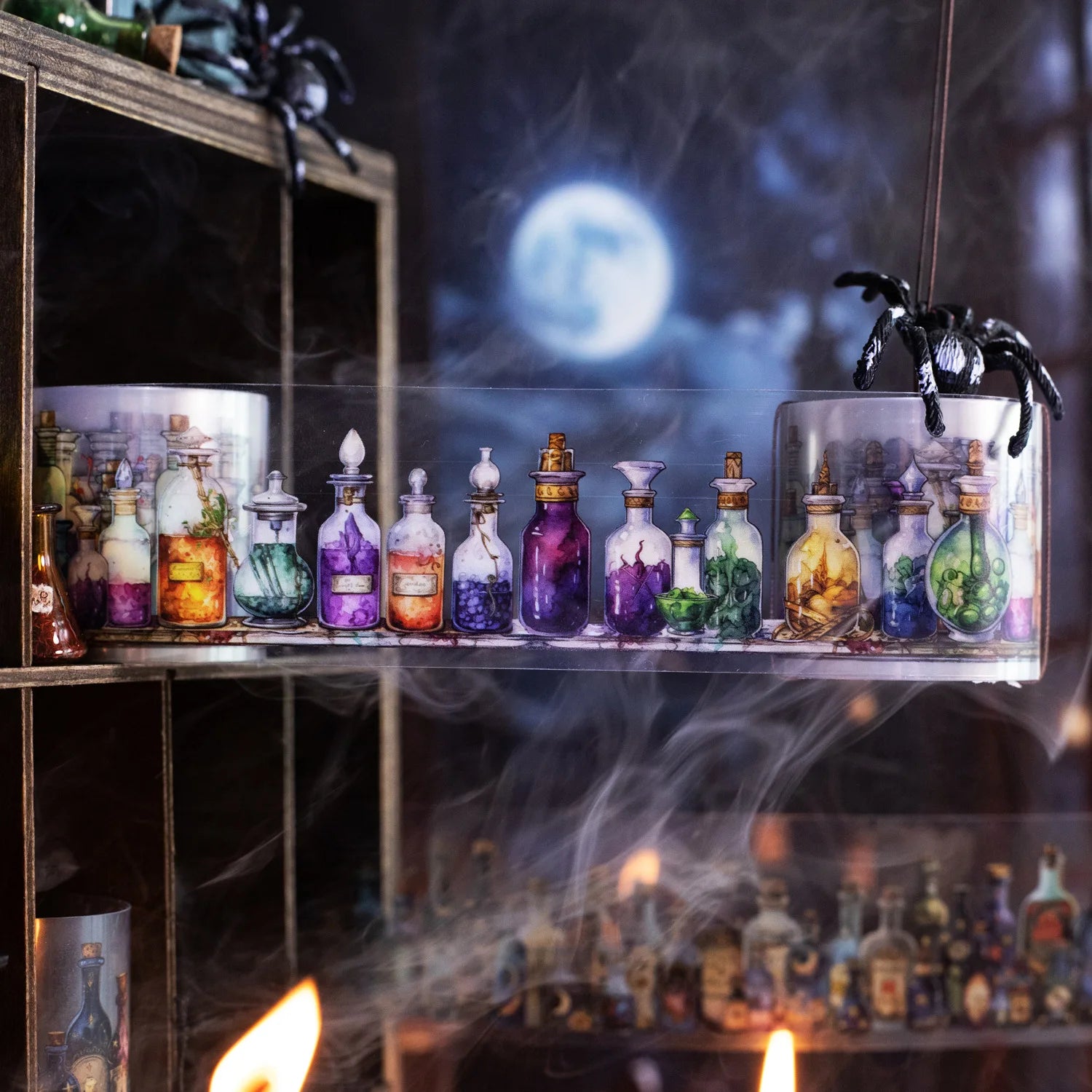 1Roll Tape Tape Sorceress's Enchantment Potion Bottle Series Bottle Aquascape Handbook Decoration Loop Stickers