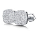 Fine Jewelry Luxury Screw Back Earring Custom 925 Sterling Silver Cushion Shape VVS Moissanite Diamond Stud Earrings