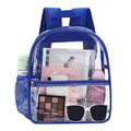 Custom Logo Anti-Theft Fashion Waterproof PVC Transparent Small Mini School Work Sport Kids Backpack