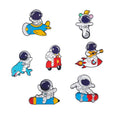 Space Astronaut Front Enamel Pin Inspirational Enamel Lapel Pin Cute Sports Alloy Brooch Emblem Ladies Garment Bag