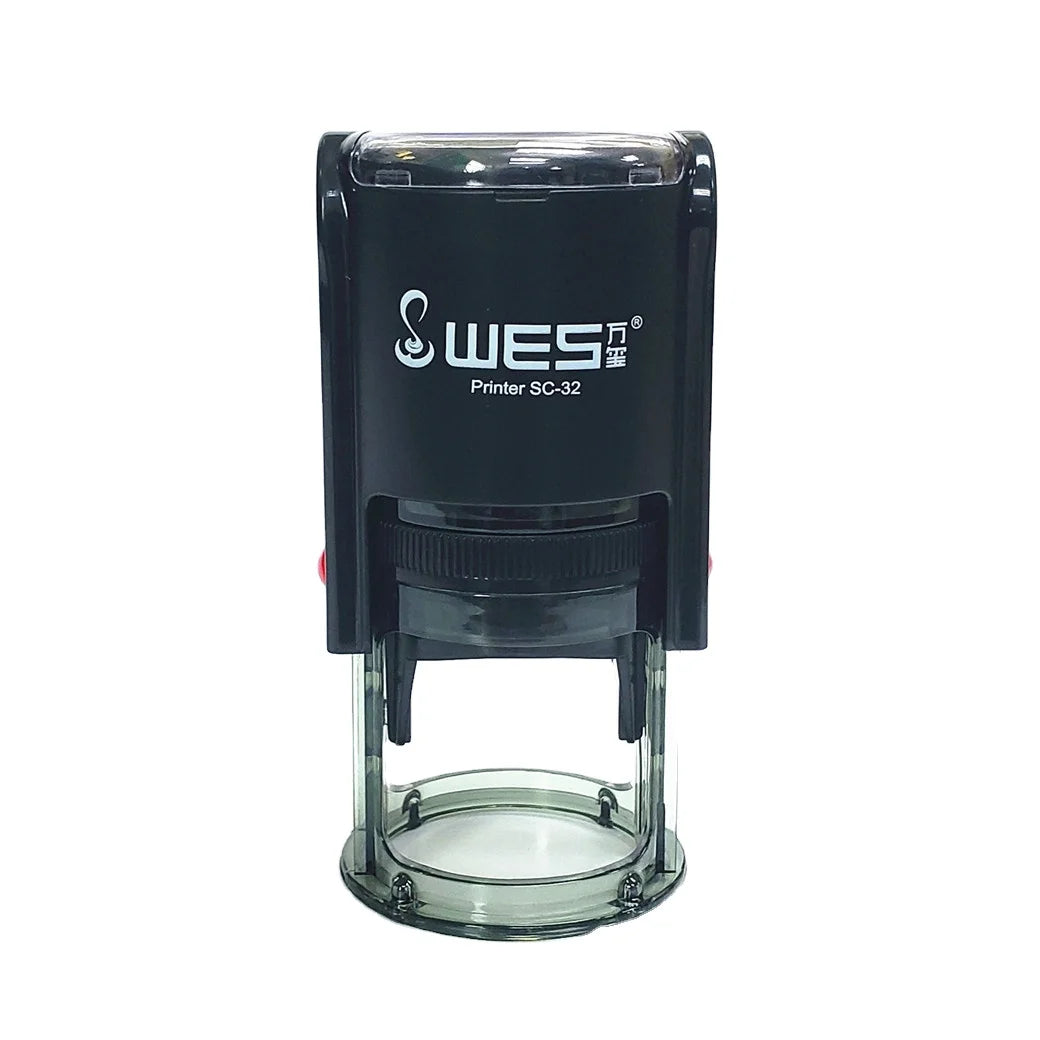 Factory Outlet WES Self-inking Stamp AUTO Stamp Round SC-32 Sellos