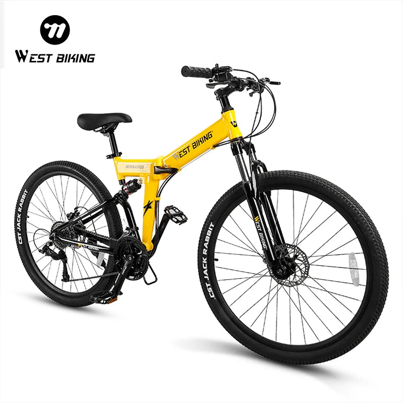 New Variable 27 Speed Folding Alloy Mountain BIke 27.5 Inch Self Lock Foldable Cycling MTB Bicycle  Shift Kit