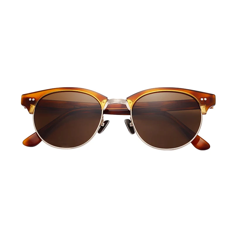 Italian Luxury Men's Sunglasses Handmade Thick Acetate Design with Polarized Tac Lenses Mazuchelli Celullose Collection