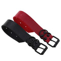 Punk Gothic Black Metal Unisex Simple Wide Big Leather Bracelet Bangle