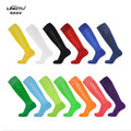 In Stock LINGTU Jacquard Long Football Socks for Men White Soccer Socks Long Knee High Football Grip Socks Calcetines