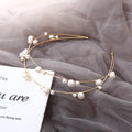 Headbands for Women Pearl Head Bands Hair Accessories No Slip Fashion Cute Headband for Women Gold