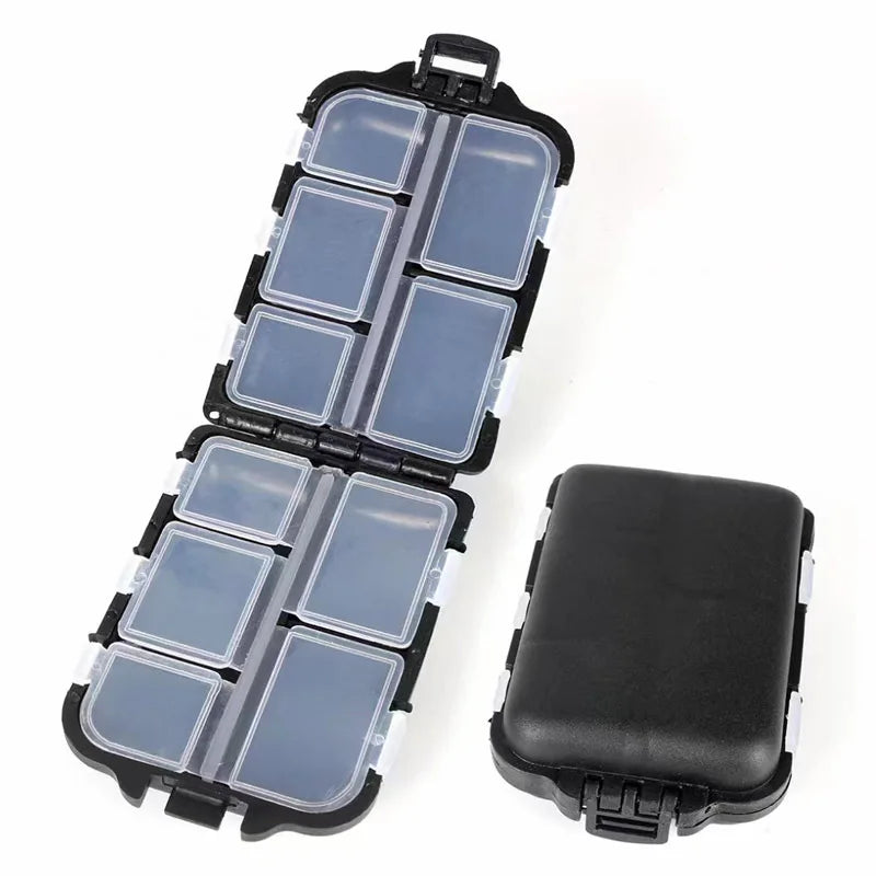 LETOYO Portable Fishing Tackle Boxes Lead Head Fishing Accessories Box Rectangular Multicolor Fishing Hook Storage Box