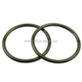 Stock Supply 75mm extra Large 3 Colors Metal Round Carabiner Keychain