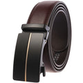 OEM Custom LOGO Classic Designer Automatic Metal Buckle Men Leather Belts Cowhide Men's Adjustable Genuine Leather Belt for Men
