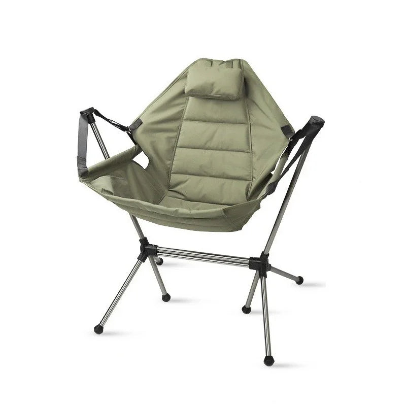 OEM Modern Moon Chair 600D Oxford Fabric Outdoor Furniture Camping Folding Chair for Park Gym Villa Hospital School Use