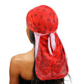 Wholesale Customize Own Design Paisley Pattern Silky Durag Men Hiphop Headwrap Unisex Durag