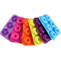 3D Doughnuts Cookie Pan Silicone Baking Molds Mould Chocolate Fondant Jelly  Mold Donut Mold for Cake Baking