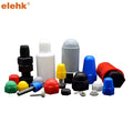 Elehk 1000 Pcs/bag Plastic Black Bolt Nut Cover Dome Hex Round Bolt Cover Decorative Protection Cap