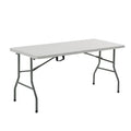 1.5m Outdoor Foldable Plastic Table Rectangular Catering Banquet Picnic Plastic Folding Outdoor Table