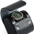 Luxury One Slot Single Watch Rolls Storage Box case PU Travel Watches Organizer Boxes Cases Brown Leather Watch Roll Box