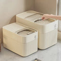 Food Storage Plastic Clear Dry Food Container with Lids Kitchen Durable Cereal Dispenser Rice Beans Storage Jars