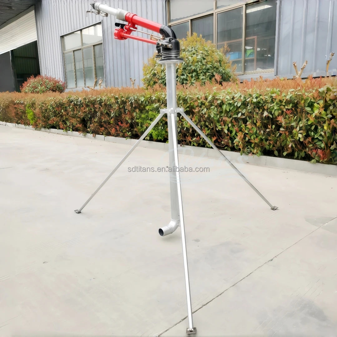 Titans 360Â° Auto-Rotating Turbine Rain Gun Sprinkler with Dual Stainless Breakwaters for Ultra-Fine Mist