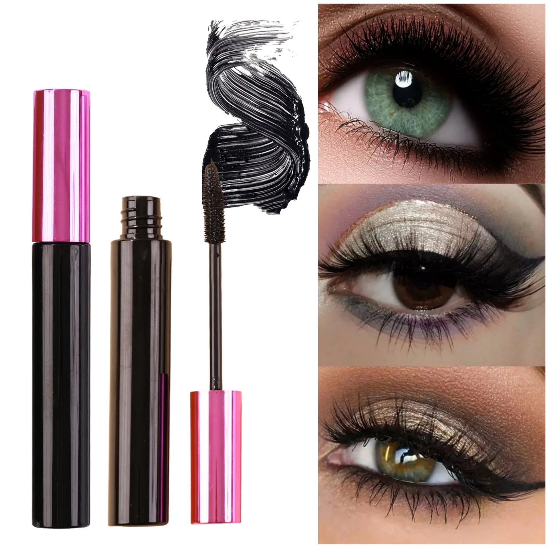 Long-Lasting Thick Silk Fiber 4D for Mascara Quick-Drying Waterproof and Sweat-Proof
