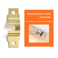 X0909 TS-K111 Golden Picture Frame Backboard Hardware Picture Hook  with Screw