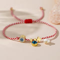 Go2boho Square Bead Round Cylinder Evil Eyes Freshwater Pearl Bracelet Women Cross Martis Series 2024 New Greek March Bracelet