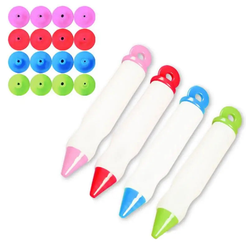 Cake Decorating Tools Silicone Food Writing Pen Cookie Cream Pastry Chocolate Decorating Cake Pen DIY Icing Piping Tips