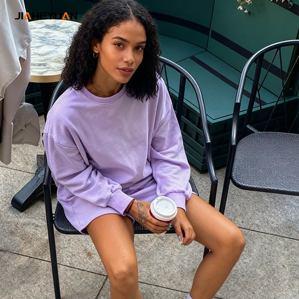New Casual Women Two Piece Set Sports Wear Two Piece Short Set 2 Piece Set Women Clothing