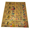 10 Types Japanese Cartoon Sailor Moon Anime Gold Banknote Souvenir Gifts and Collection Cards