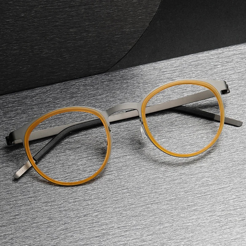 9704 High Quality Japanese Handmade Designer Glass Men Women Eyewear Retro Computer Glasses Optical Eyeglasses