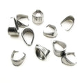 304 Stainless Steel Pinch Clip Clasp Bail Finish Necklace Pendant Clasps Claw Bail