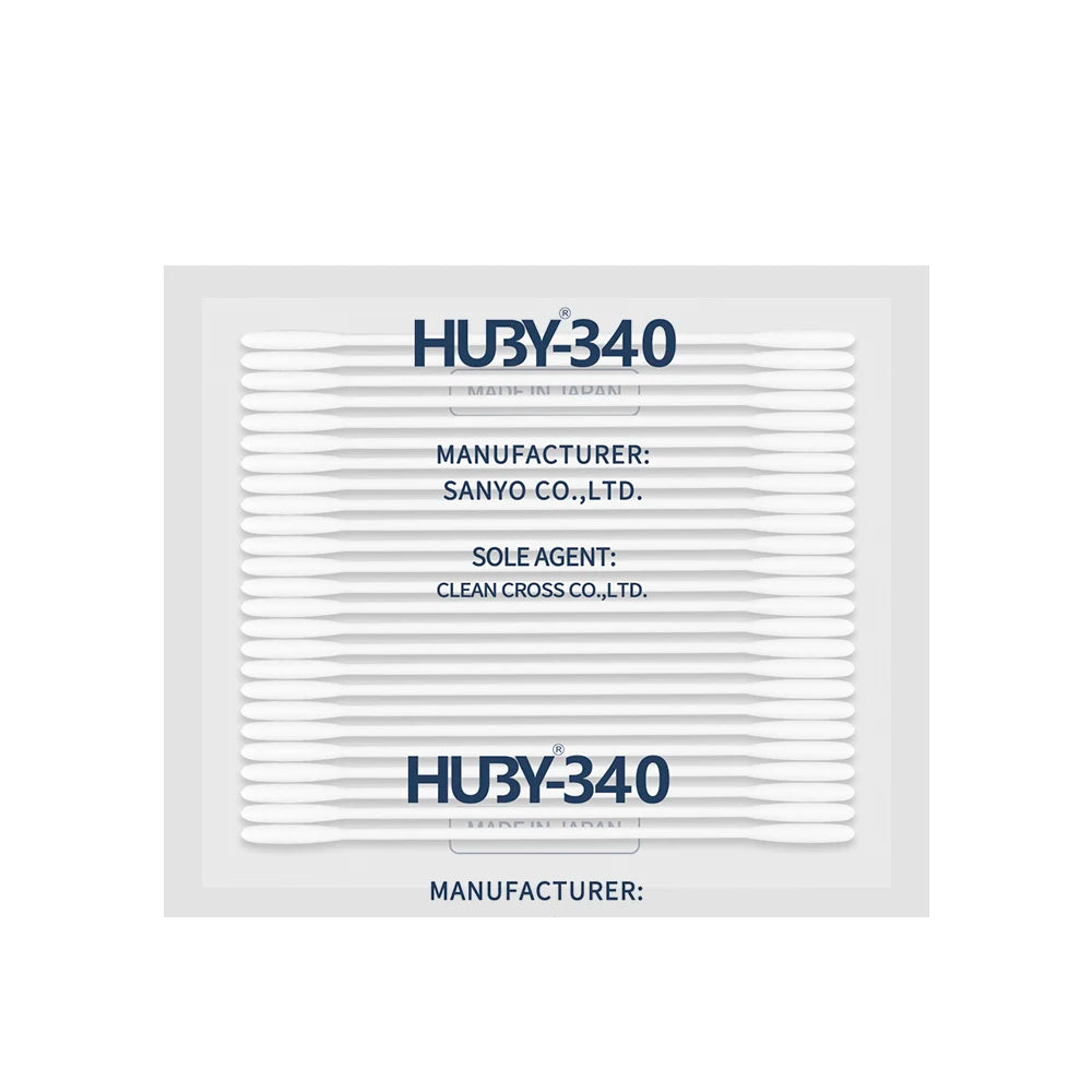 Hot Sale HUBY BB-013 Replacement Industry Double Pointed Paper Stick Mini Sharp Point Cotton Swab