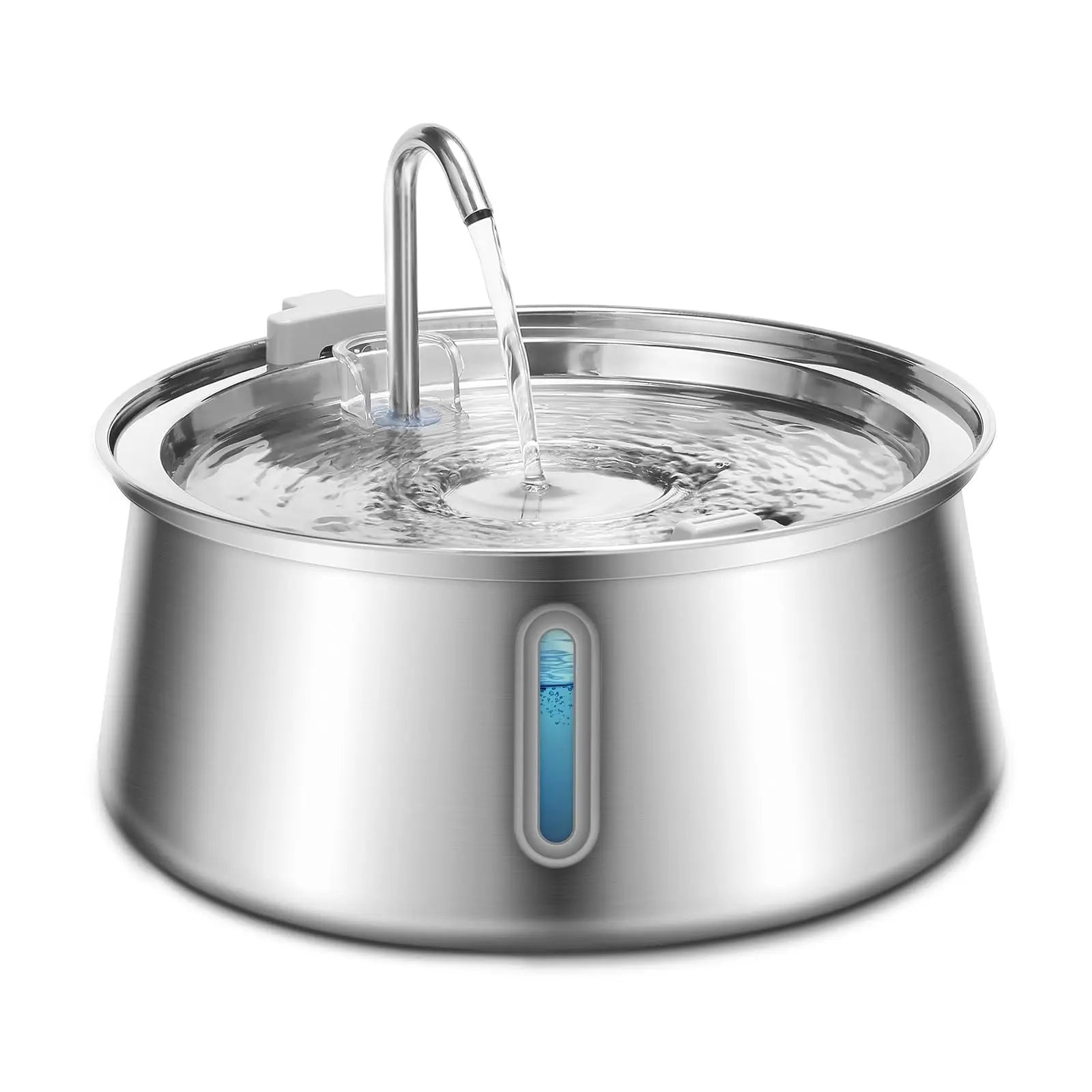 4L Stainless Steel Cat Water Fountain Automatic Pet Water Dispenser Ultra Quiet Dog Water Fountain with Filter for Cat Fountain
