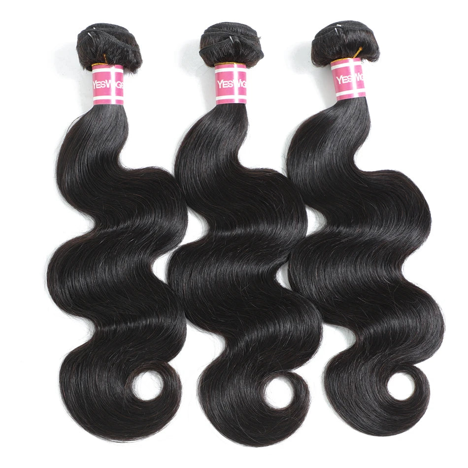 Top Selling 36 38 40 Inch Peruvian Human Remy Hair Cuticle Aligned Bundle Extension Natural Body Wave Hair Bundles Double Drawn MegaBDM